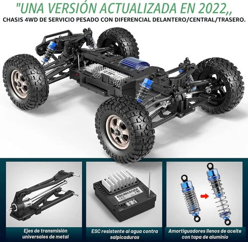 Miniatura 4 de Camión de Control Remoto 2995 Escala 1:12 RC Buggy Motor 550 Versión Mejorada 42KM/H Alta Velocidad Coches RC, Eléctrico 4X4 Todoterreno Camiones RC
