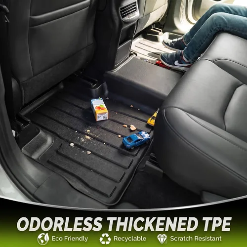 Miniatura 4 de AUTOSAVER88 Alfombrillas para RAV4 2019-2025, juego de alfombrillas de goma TPE antideslizantes para todo tipo de clima, accesorios automotrices