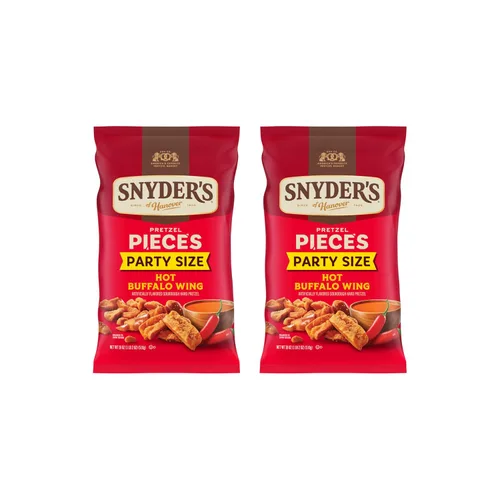 Miniatura 10 de Snyder's of Hanover Hot Buffalo Wing - Piezas de pretzel de 8 onzas