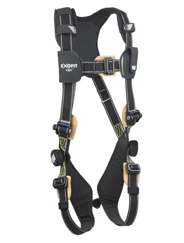 3M DBI-SALA ExoFit NEX 1113335 Arnés de arco de cuerpo completo, aluminio recubierto de PVC. Anillo en D trasero, malla Nomex/Kevlar, correas de