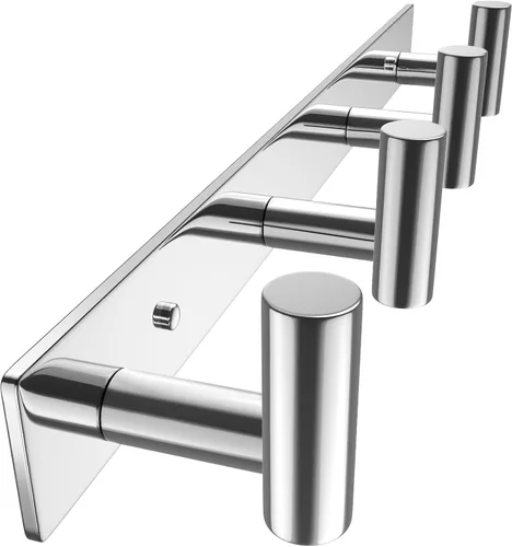 Miniatura 30 de VAEHOLD Ganchos de Pared para Abrigos Montados en Pared, Perchero con 6 Ganchos Dobles para Colgar Toalla Sombrero Abrigo Bata Bolsa Llave para Baño