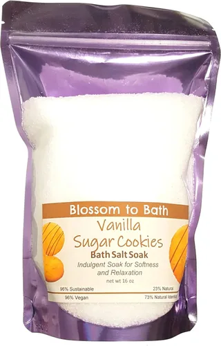 Miniatura 15 de Remojar sal de baño de azúcar morena e higos (16 onzas) – Fragancia natural – es perfecto para la relajación de cuerpo completo, remojo de pies