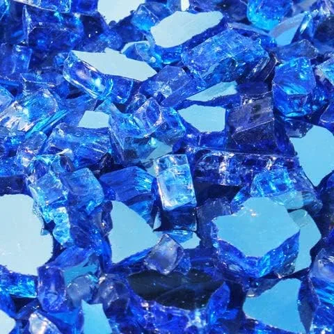 Miniatura 3 de Vidrio reflectante para hoguera, vidrio para hoguera, roca de vidrio para hoguera, piedras de vidrio, rocas de vidrio para hogueras, fogata de gas