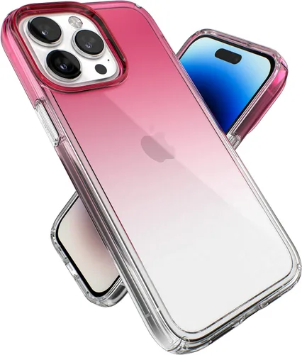 Miniatura 14 de Speck Funda transparente para iPhone 14 Pro Max, protección contra caídas, resistente a los arañazos, funda delgada de doble capa para iPhone de 6.7