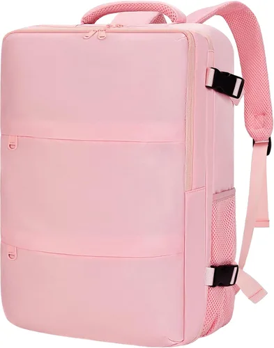 Miniatura 9 de Mochila de cabina para mujeres y hombres – Aprobada por aerolíneas, tamaño para debajo del asiento, compartimento para portátil de 15.6", apertura