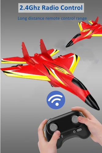 Miniatura 4 de Avión de control remoto para niños y adultos, juguetes de espuma RC RTF, avión RC de 2 canales con giroscopio, avión RC fácil de volar