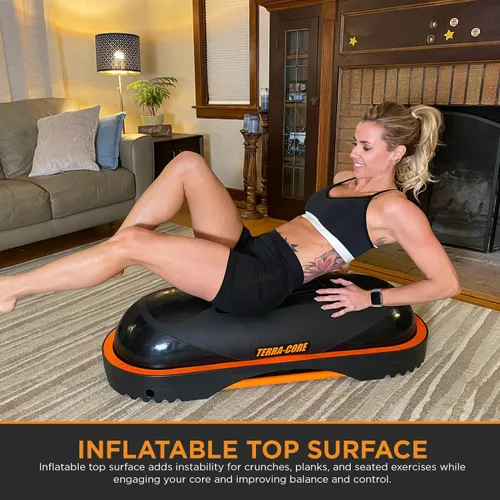 Miniatura 5 de Terra Core Balance Trainer – Inflatable Home Gym Fitness Platform for Core, Strength, Balance, HIIT and Conditioning, Full Body Functional Training