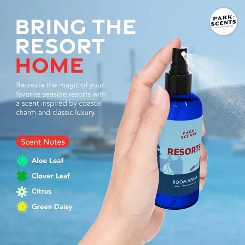 Miniatura 3 de Park Scents Resorts – Floridian Theme Park Inspired Luxury Hotel Fragrance Room Spray – Espray ambientador de trébol, aloe, cítricos y margaritas
