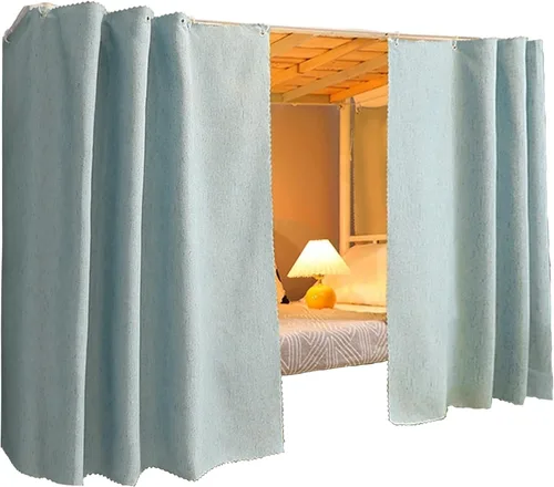 Miniatura 23 de Cortinas para litera individual y doble, cortinas de tienda de campaña para cama, tela a prueba de polvo, cortinas de privacidad para debajo