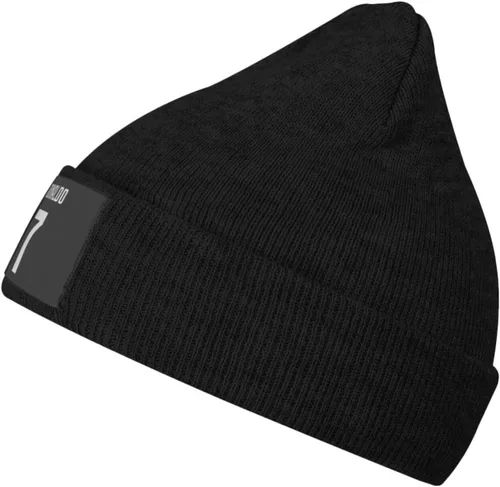 Miniatura 7 de Ronaldo #7 - Gorro de punto unisex para adultos, estilo casual, pasamontañas, medio pasamontañas