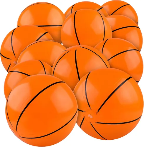 durony 12 piezas de pelotas de baloncesto de playa de 11 pulgadas, pelotas de baloncesto inflables que rebotan, pelotas deportivas, juguetes que