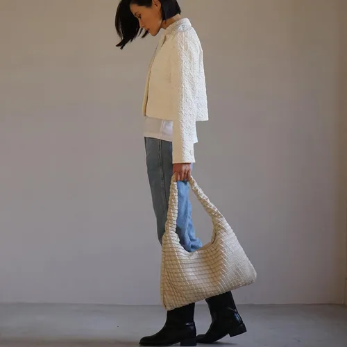 Miniatura 6 de KWANI Bolso Hobo texturizado para mujer y mujer