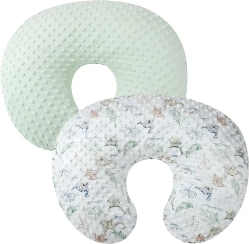 Miniatura 13 de Juego de fundas para almohada de lactancia con puntos, paquete de 2, fundas para almohada de lactancia, ultra suaves, compatibles con almohada Gris