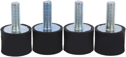 Miniatura 6 de 4 soportes de goma M8 M6, aisladores de vibración, bobinas de bloque silencioso antivibración, bobinas de coche y barco con tornillos