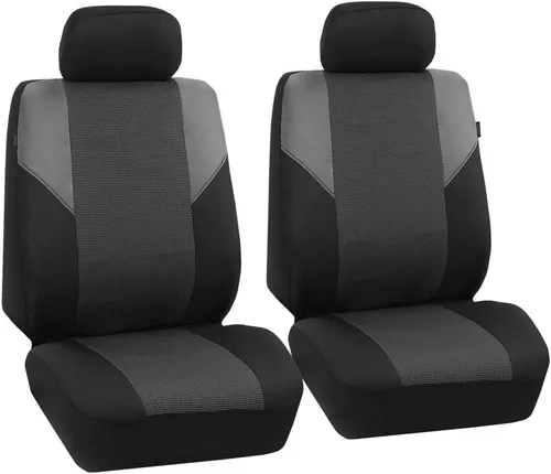 Miniatura 9 de FH Group Edgy Piping FB063115 - Juego completo de fundas para asiento de automóvil, compatible con bolsa de aire y banco dividido, ajuste universal