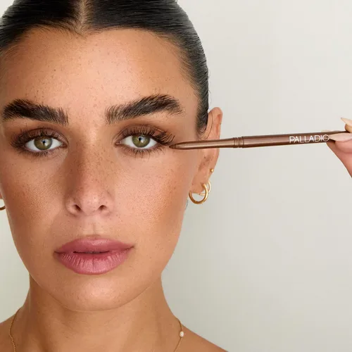 Miniatura 7 de Palladio Delineador de ojos retráctil impermeable, berenjena, cremoso, lápiz delineador de ojos deslizante giratorio, a prueba de manchas