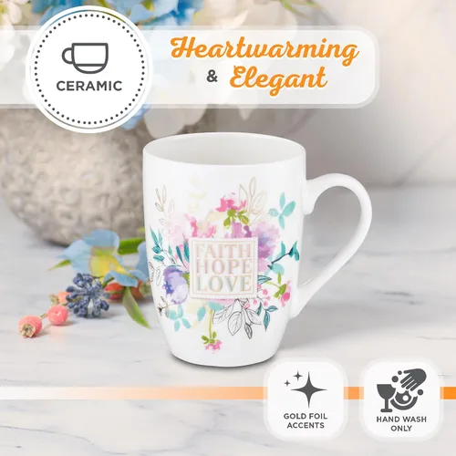 Miniatura 4 de Taza de café de cerámica cristiana para mujeres y hombres – Taza de café inspiradora y regalos cristianos (taza de cerámica de 12 onzas)