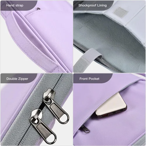 Miniatura 5 de Funda para laptop de 13 pulgadas para MacBook Air 2025 de 13 pulgadas M4 A3240, MacBook Air de 13.6 pulgadas M3 M2 A3113 A2681, bolsa de transporte