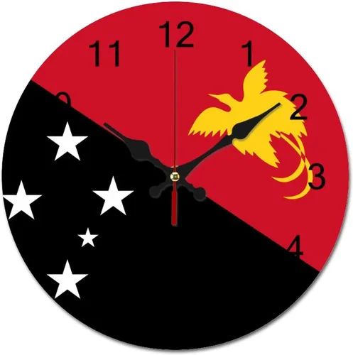 Miniatura 13 de Reloj de pared con diseño de bandera de Filipinas, decoración patriótica de 12 pulgadas, funciona con pilas, silencioso, sin tictac, decoración