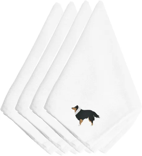 Miniatura 67 de Caroline's Treasures BB3448NPKE Affenpinscher - Juego de 4 servilletas bordadas, lavables, suaves, duraderas, servilletas de mesa para hotel