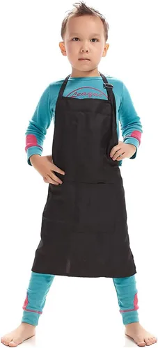 Niños Art Smock Niños Pintura Babero Delantal Kit Artesanía 2 Bolsillos Espaciosos