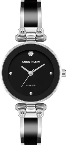 Miniatura 33 de Anne Klein Reloj de pulsera con esfera de diamantes genuinos