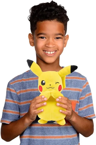 Miniatura 6 de Pokemon - Peluche de Eevee y Pikachu de 8 pulgadas, paquete de 2 – Let's Go Starters – Producto oficial – Auténticas figuras de juguete de peluche