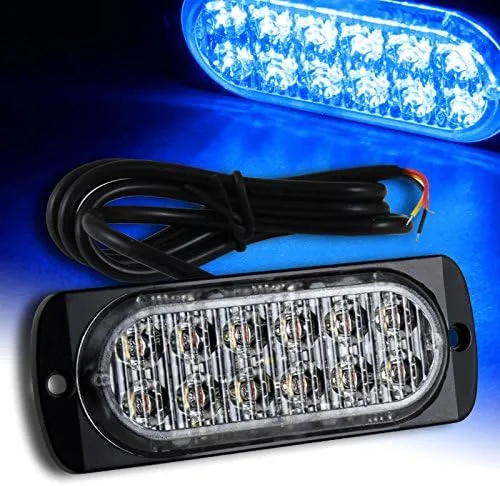 Miniatura 3 de luces LED estroboscópicas de emergencia, 2 luces estroboscópicas de emergencia de 12 LED, luz intermitente, precaución, construcción de barra de luz
