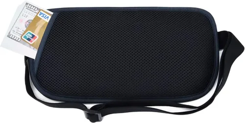 Miniatura 94 de DAITET Cinturón de dinero, soporte para pasaporte, cartera de viaje oculta segura con bloqueo RFID, riñonera encubierta (negro), Negro, Rfid