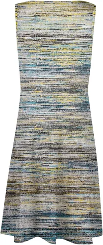 Miniatura 3 de Vestidos fluidos para mujer, vestido casual de verano con estampado de rayas y cuello redondo sin mangas