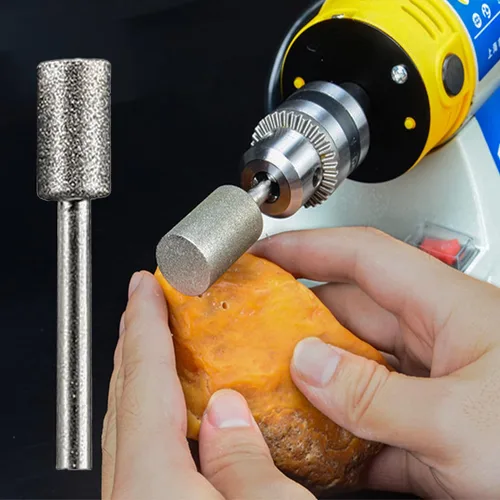 Miniatura 5 de 20 brocas de diamante – vástago de 1/8 pulgadas para herramienta rotativa, grabado, pulido y tallado en piedra