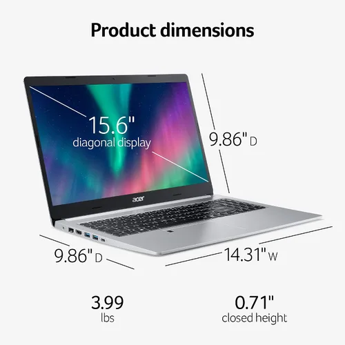 Miniatura 8 de Acer Aspire 5 A515-46-R3UB Pantalla IPS Full HD de 15.6 pulgadas Procesador móvil AMD Ryzen 3 3350U Quad-Core 4 GB DDR4 SSD NVMe de 128 GB