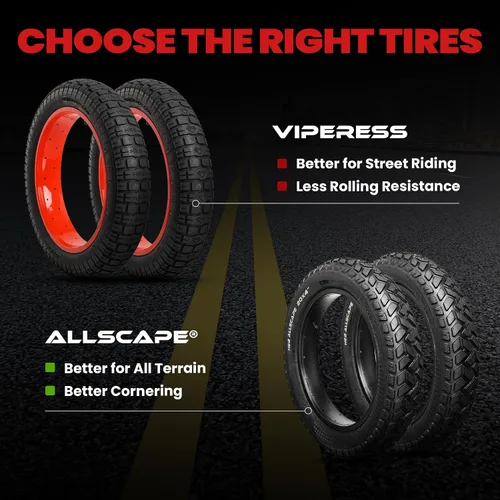 Miniatura 4 de HEB VIPERESS 20x4, 26x4 Fat Tire - Puncture Resistant Ebike Tires, 20x4 Fat Bike Tire for Electric Bike, MTB, Heavy Duty, All Terrain Tire for