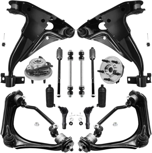 Miniatura 181 de Detroit Axle - Kit de nudillos de dirección delantera izquierda para Ford Edge Lincoln MKX 07-10, cojinete de rueda del lado del conductor, nudillo