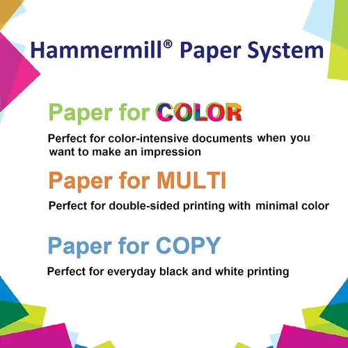 Miniatura 4 de Hammermill Papel de impresora, gran papel reciclado 50% 50%, 8,5 x 11 - 1 resma (500 hojas) - 92 luminoso, hecho en los Estados Unidos, 086790