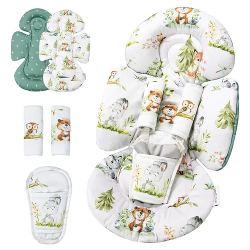 Miniatura 14 de Inserto de asiento de coche para bebé Genérico Compatible con columpio Mamaroo y columpio Graco y asiento de coche para bebé, soporte de cabeza