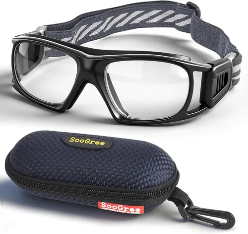 Miniatura 8 de SooGree Anteojos deportivos para hombres y mujeres, para baloncesto, fútbol, deportes, antiniebla, choque, colisión, gafas de uso