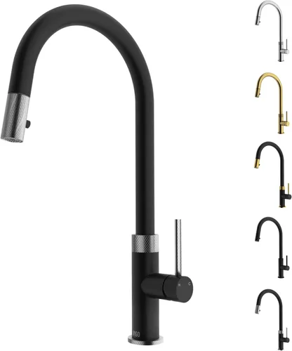 Miniatura 13 de VIGO Bristol VG02033ST - Grifo de cocina con pulverizador desplegable de una sola manija de 19 pulgadas de alto Acero inoxidable