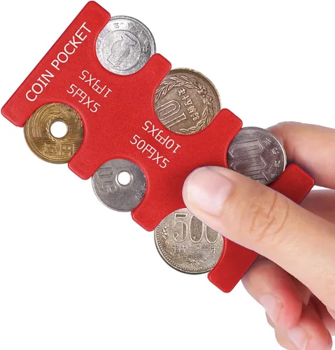 Miniatura 6 de kekafu Estuche organizador y almacenamiento para monedas de Yen japonés, organizador y dispensador de monedas, organizador y dispensador de monedas
