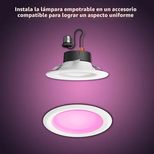 Miniatura 7 de Philips Hue Luces LED inteligentes de 5/6 pulgadas, iluminación empotrada de cambio de color, paquete de 6, 1100LM, control con la aplicación Hue