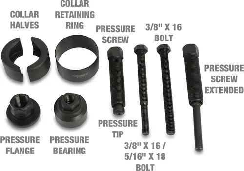 Miniatura 5 de OEMTOOLS Kit de extractor e instalador de polea de dirección asistida, remueve e instala poleas de bomba de dirección asistida en la mayoría