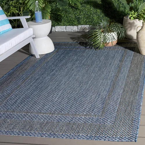 Miniatura 26 de SAFAVIEH Alfombra lavable al aire libre Courtyard Collection - 2'3" x 5', beige y negro, no desprende pelusa y fácil de limpiar, ideal para patio
