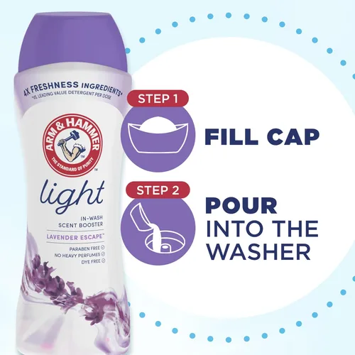 Miniatura 6 de ARM & HAMMER Potenciador de aroma ligero en lavado, aroma a lavanda Escape, 24 onzas