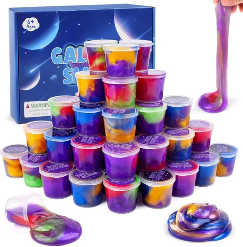 Miniatura 7 de Cloud Slime - Paquete de 15 fundas coloridas para niñas y niños, suministros divertidos de recuerdos de fiesta, kit de slime a granel perfumado
