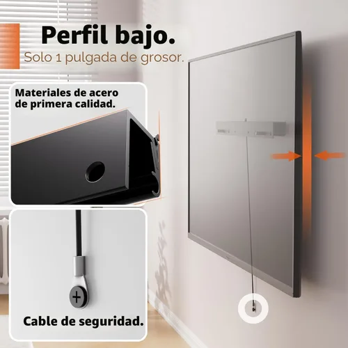 Miniatura 3 de Soporte de pared para TV sin clavos, resistente para televisores de pantalla plana de 26 a 55 pulgadas, sin pernos, sin taladro, sin anclajes, fácil
