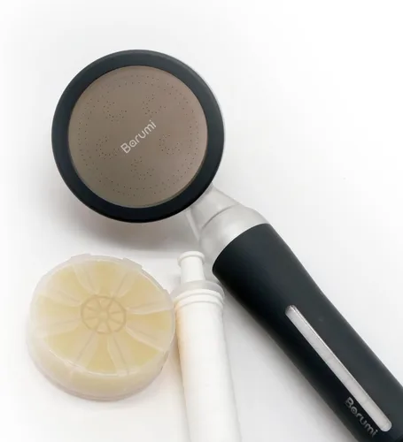Miniatura 13 de Barumi Pluo - Cabezal de ducha filtrado de mano, color plateado, filtro de vitamina C para una piel y cabello saludables, spray suave de alta