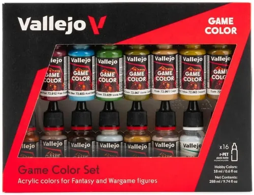 Miniatura 9 de Vallejo - Set de Colores de Juego Avanzado Set Avanzado para Figuras de Fantasía y Juegos de Guerra 16 Botellas x 18 ml (0,60 fl.oz.)