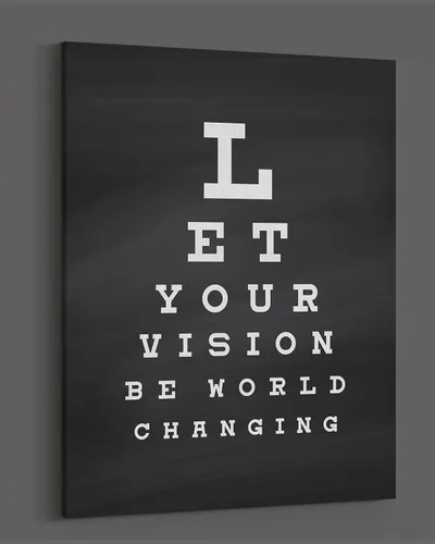 Miniatura 4 de Govivo Let Your Vision Be World Changing - Impresión artística de pared con cita motivacional, impresión de decoración de pared, póster o lienzo