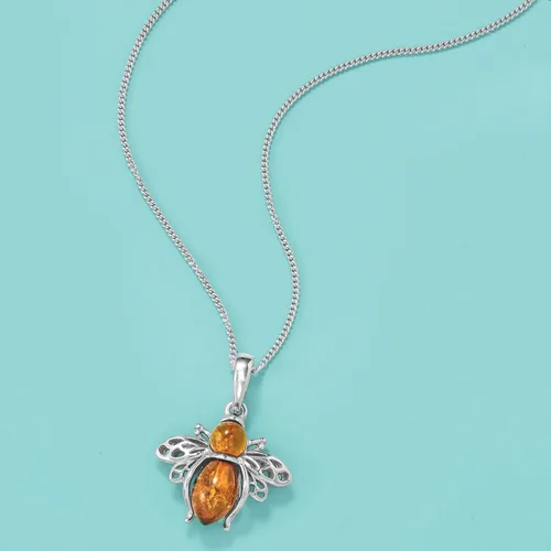 Miniatura 4 de Ross-Simons Bumblebee Pendant Necklace in Sterling Silver