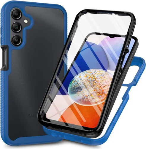 Miniatura 13 de Funda para Samsung Galaxy A13 LTE 4G, Samsung A13 LTE Funda para teléfono con protector de pantalla integrado, cubierta trasera delgada transparente